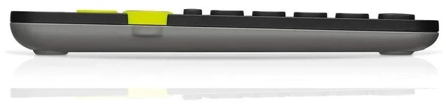 Alt view image 3 of 4 - Logitech K480 Wireless Multi-Device Keyboard for Windows, macOS, iPadOS, Android or Chrome OS, Bluetooth, Compact, Compatible with PC, Mac, Laptop, Smartphone, Tablet - Black