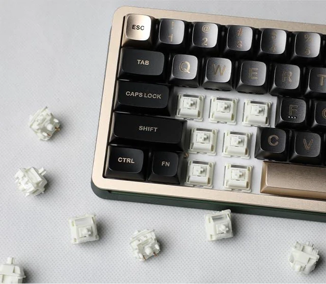 Alt view image 4 of 4 - Gateron Smoothie Linear Creamy Keyboard Switches,72Pcs | 5-Pin,40gf,Factory Pre-lubed,RGB LED,Full POM Material,compatible for MX Mechanical Keyboard,80 Million Cycles
