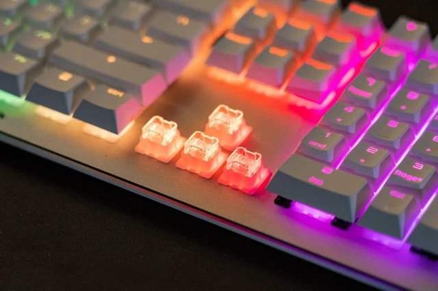 Alt view image 3 of 7 - Cherry MV 3.0 Viola Wired Mechanical Gaming Keyboard. RGB Backlight with Cross Linear Viola Switches. from The Makers of The MX Switch. (Black)