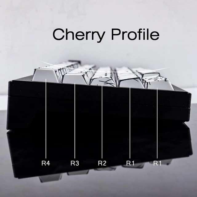 Alt view image 6 of 7 - Heykit PBT Keycaps - Japanese Manga Theme Keycaps for 60%, 65%, 75%, 100% Keyboard, 131 Keys Dye-Sub Custom Cherry Profile Keycap, Minimalist Style Key Caps for Cherry MX Mechanical Keyboard, White
