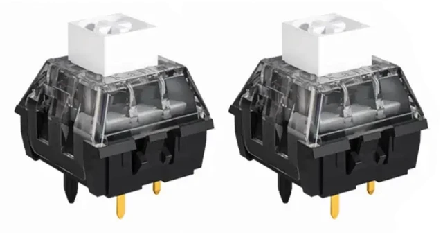 Main image of Aulouptron 120 PCS Kailh Box White V2 Switches for Custom Mechanical Gaming Keyboard,3-Pin 45gf Crisp Clicky/IP58 Dust&Waterproof/Pre Lubed/Unique Box Structure/80M Clicks Switches