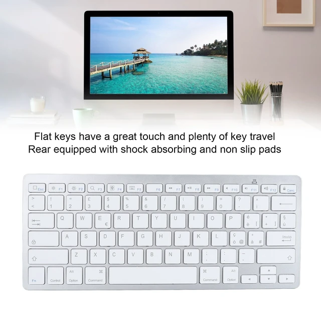 Alt view image 2 of 6 - Compact Bluetooth Keyboard for Laptops | Slim Scissor Switch, Multi System Support, 10M Range, Portable Travel, Silent Typing