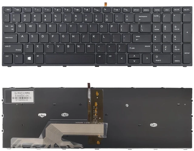 Main image of TLBTEK Backlight Keyboard Replacement Compatible with HP ProBook 450 G5 455 G5 470 G5 Series Laptop L01028-001 L01027-001