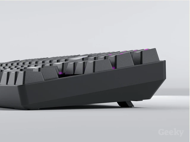Alt view image 6 of 7 - Geeky GK80 Tenkeyless | Hot Swappable Mechanical Gaming Keyboard | 87 Keys Multi Color RGB LED Backlit for PC/Mac Gamer | ANSI US American Layout (Black, Mechanical Blue)