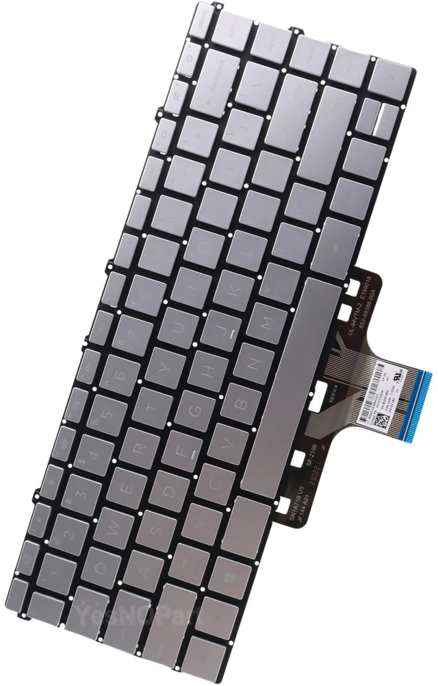 Alt view image 3 of 5 - YESNOPART Laptop Backlit Keyboard Replacement for HP Envy X360 15-EW 15-EY 15Z-EY000 15t-EW000 15-EW0013DX 15-EY0023DX - Silver
