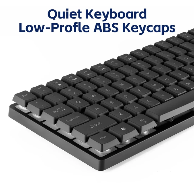 Alt view image 3 of 7 - Wireless Keyboard, Rechargeable Mini Quiet Keyboard, Thin Tenkeyless | 87 Key RGB Backlit, Small Compact Keyboard, Light Up Mechanical Feel Keyboard for Xbox PS4 PS5 PC Laptop Gamer