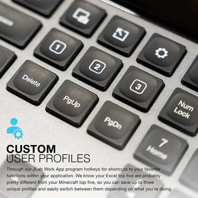 Alt view image 4 of 7 - Wireless Keyboard, Bluetooth 5.2, USB Dongle, Multi-Device, Backlit, 108 Keys, Black
