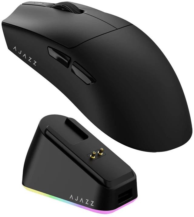 Main image of V3 MC Wireless Gaming Mouse 2.4G Wired/Bluetooth | RGB Magnetic Charging Dock | Lightweight Design | 24K DPI | 800mAh Battery | PAW3311 Sensor | 5 Programmable Buttons, Compatible with PC/Mac