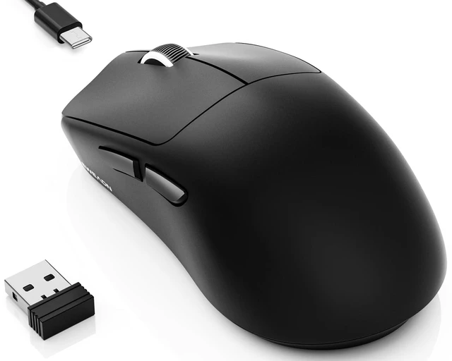 Main image of X23 Pro Gaming Mouse, Tri-Mode 2.4G/USB-C/Bluetooth Wireless Mouse, PAW3311 Sensor, 12,000 DPI, 59g Lightweight, 1ms Ultra-Low Delay, Gaming & Computer Mouse for Laptop/PC/Mac-Black