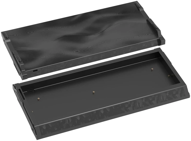 Main image of KY60 Anodizing Aluminum Keyboard Case,60% Mechanical Gaming Keyboard,Full CNC Hall Effect Keyboard Compatible with Wooting60 Mad60 Win60 GH60 60HE (Black)