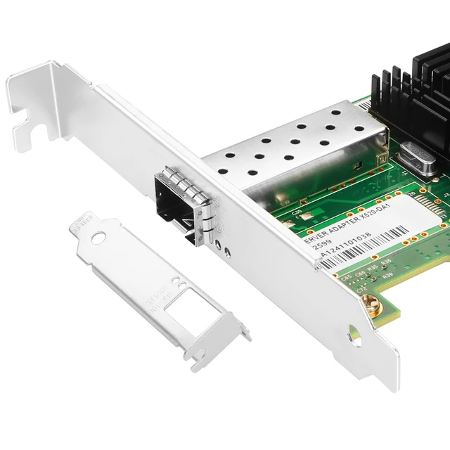 Alt view image 5 of 6 - X520-DA1-X4 Network Adapter, 10GbE 1x SFP+ PCIe 2.0 x4 NIC | 100MbE/1GbE/10GbE Single SFP+ Port NIC with Intel 82599EN, Compatible with Windows, Linux servers, Data Center Networking