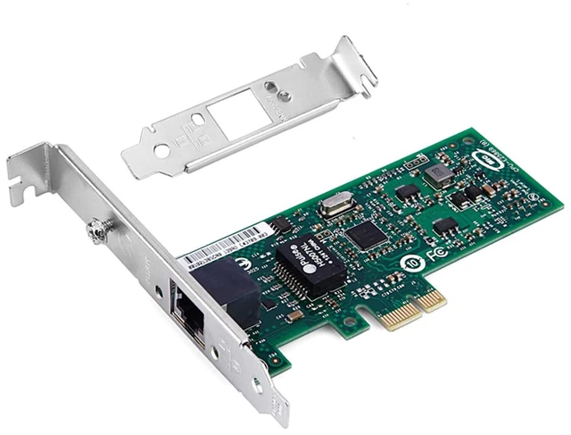 Main image of 10/100/1000Mbps PCIe x 1 Network Adapter Single RJ45 Port Compatible Intel EXPI9301CTBLK 82574L Gigabit Ethernet Desktop LAN Card