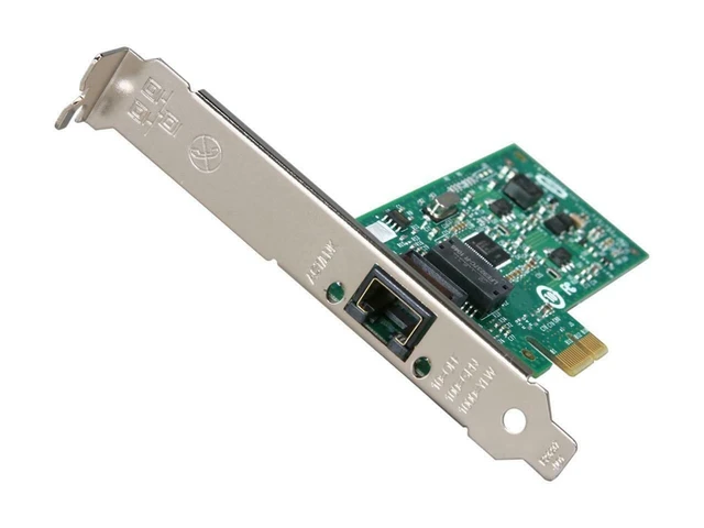 Alt view image 5 of 6 - 10/100/1000Mbps PCIe x 1 Network Adapter Single RJ45 Port Compatible Intel EXPI9301CTBLK 82574L Gigabit Ethernet Desktop LAN Card
