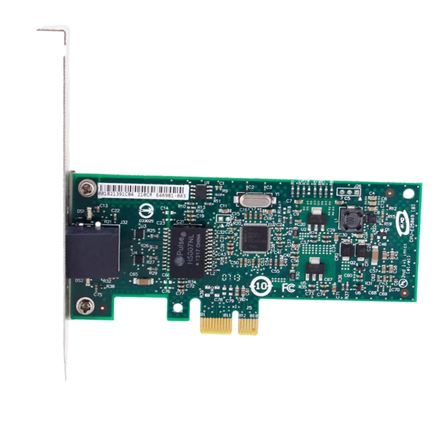 Alt view image 4 of 6 - 10/100/1000Mbps PCIe x 1 Network Adapter Single RJ45 Port Compatible Intel EXPI9301CTBLK 82574L Gigabit Ethernet Desktop LAN Card