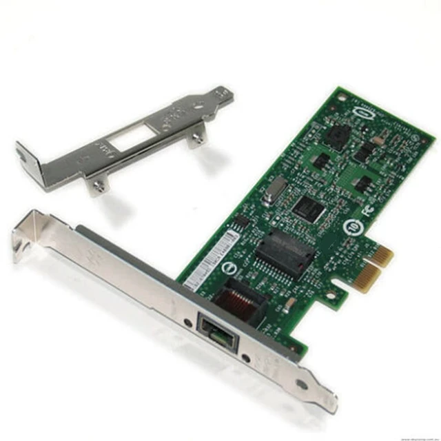 Alt view image 6 of 6 - 10/100/1000Mbps PCIe x 1 Network Adapter Single RJ45 Port Compatible Intel EXPI9301CTBLK 82574L Gigabit Ethernet Desktop LAN Card