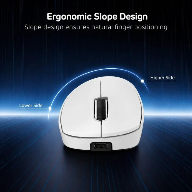 Alt view image 5 of 7 - MG5 8K Wireless Gaming Mouse 42000 DPI PAW3950 Sensor | 56g Lightweight Ergonomic Computer Mouse, Dual 8000Hz Polling Rate, 2.4GHz/BT/USB-C, Gaming Accessories for PC/Laptop/Mac