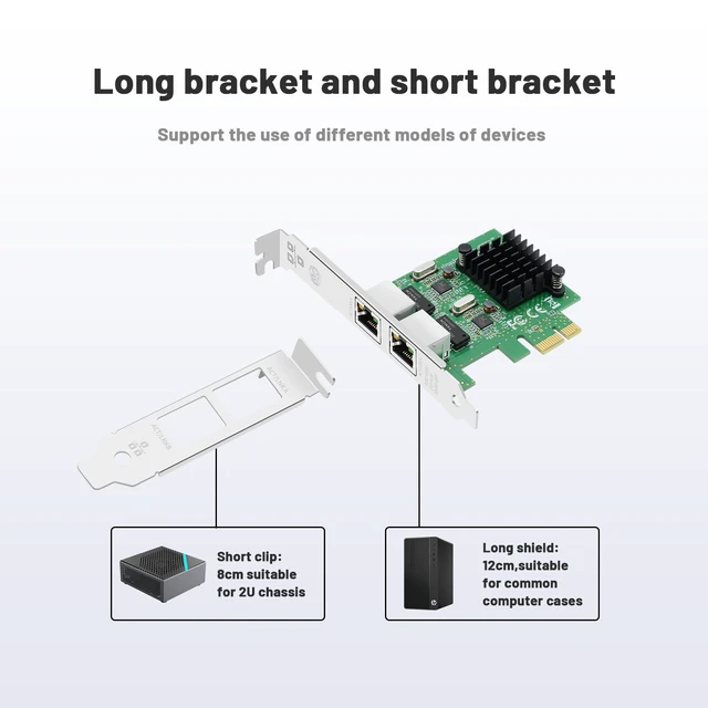 Alt view image 4 of 7 - Gigabit Netwok Card with Realtek RTL8111G Chip Dual Port,1Gb Pice Ethernet Card 2 RJ45 Port PCI Express Network Adapter for PC,LAN NIC Card Ethernet Adapter Supports Windows,Linux