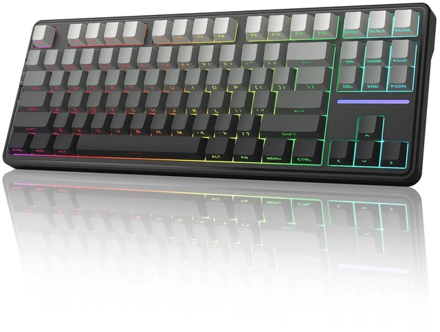 Main image of GEODMAER G87 Wireless Mechanical Keyboard, Tri Mode 2.4GHz/USB-C/BT5.0 Hot Swappable Custom Gaming Keyboard, Pre-lubed Linear Switches, RGB Backlit, Side Printed PBT Keycaps Keyboard for PC Mac Gamer