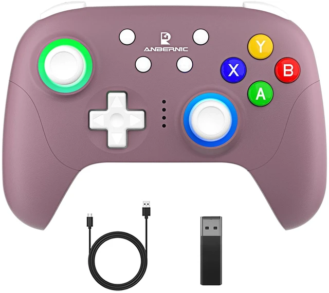 Main image of RG P01 Wireless Gaming Controller RG P01 Controllers Gamepad for PC Plug and Play Gaming Gamepad with Hall Effect/Triggers Joystick rg p01 Game Controller Switch/PC/Steam/Android/IOS(Purple)