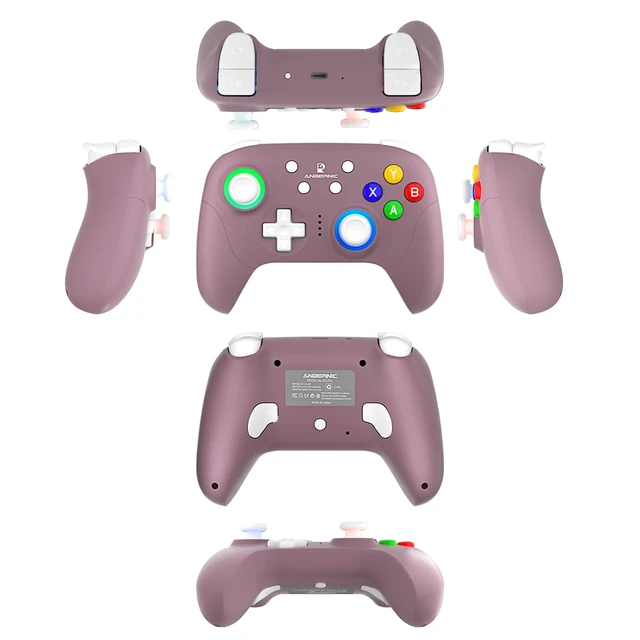 Alt view image 6 of 6 - RG P01 Wireless Gaming Controller RG P01 Controllers Gamepad for PC Plug and Play Gaming Gamepad with Hall Effect/Triggers Joystick rg p01 Game Controller Switch/PC/Steam/Android/IOS(Purple)