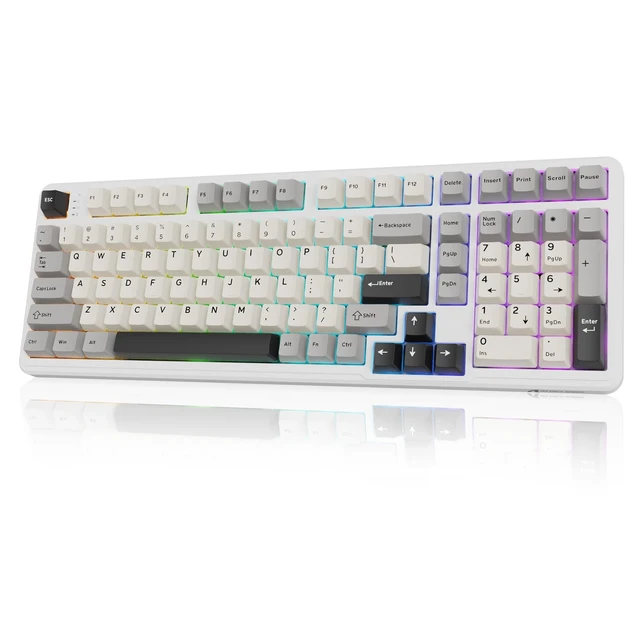 Main image of SHARK X98 Wireless Mechanical Keyboard,Tri-Mode BT5.0/2.4GHz/USB-C Hot-Swappable,Gasket Mount with Pre-lubed Linear Switches,PBT Keycaps,RGB Backlit Gaming Keyboard for PC/Tablet/PS5/Xbox