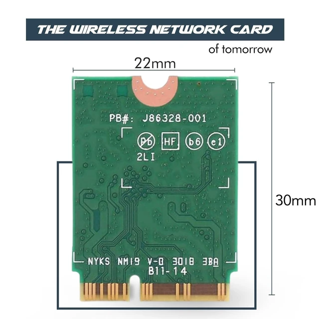 Alt view image 2 of 7 - Electronics BE201 WiFi 7 Card | Tri-Band Wi-Fi | Up to 5.8 Gbps | CNVio3 M.2 WiFi Card for PC | Supports Bluetooth 5.4 | Requires Intel 13th+ Gen CPU Windows 10/11, Linux | BE201NGW