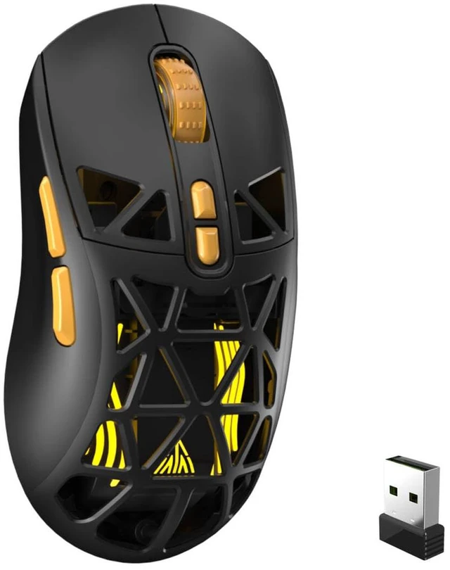 Main image of SM802 Wireless Gaming Mouse,24,000 DPI Max,Tri-Mode 2.4GHz/BT/Wired USB Rechargeable Gamer Mouse with RGB,Programmable Macro Buttons,68g Lightweight Computer Mouse for Laptop/PC/Mac