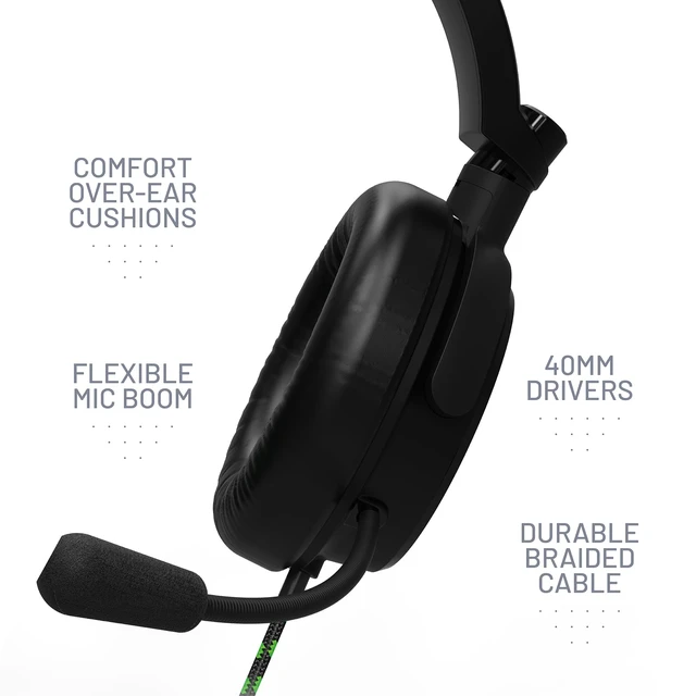 Alt view image 5 of 7 - C6-100 Gaming Headset Green, Multi-Format Compatible