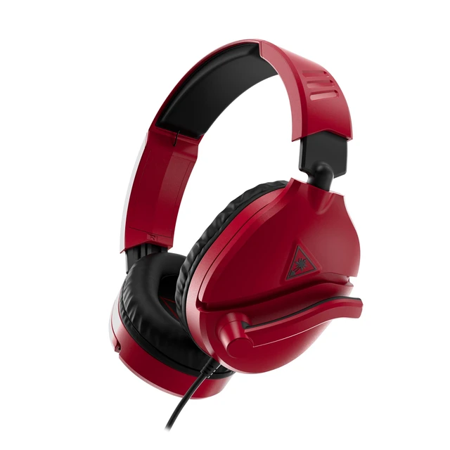 Alt view image 6 of 7 - Recon 70 Wired Multiplatform Gaming Headset for PS5, PC, Xbox | PlayStation, PS4, Xbox Series X|S, Xbox One, Mobile, Flip-to-Mute Mic, 40mm Speakers, Lightweight, Soft Earpads, Midnight Red
