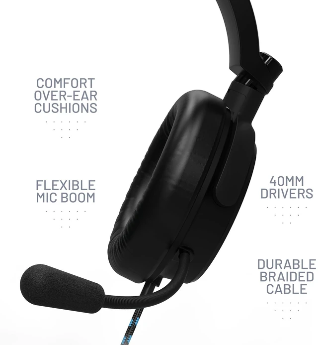 Alt view image 5 of 7 - C6-100 Gaming Headset Blue, Multi-Format Compatible