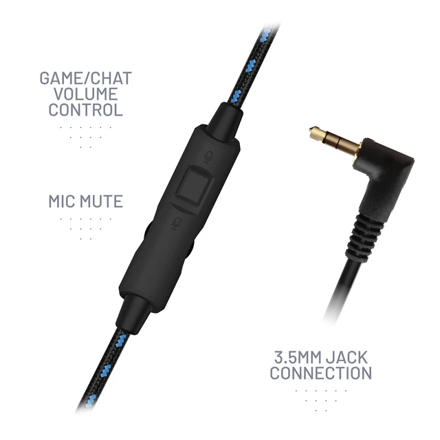 Alt view image 7 of 7 - C6-100 Gaming Headset Blue, Multi-Format Compatible