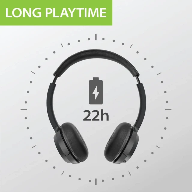 Alt view image 7 of 7 - AH6B - Bluetooth Headset with Detachable Microphone | Lightweight on-ear headset for office or home with 22-hour battery, soft.