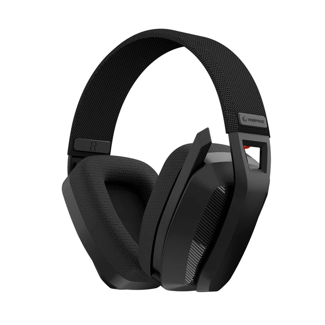 Alt view image 2 of 6 - Blitz Wireless + Bluetooth Gaming Headset 50mm Drivers, ENC Noise Cancelling Mic, Adjustable Headband, USB & Type-C (Black)