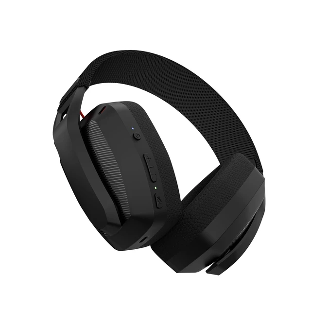 Alt view image 4 of 6 - Blitz Wireless + Bluetooth Gaming Headset 50mm Drivers, ENC Noise Cancelling Mic, Adjustable Headband, USB & Type-C (Black)