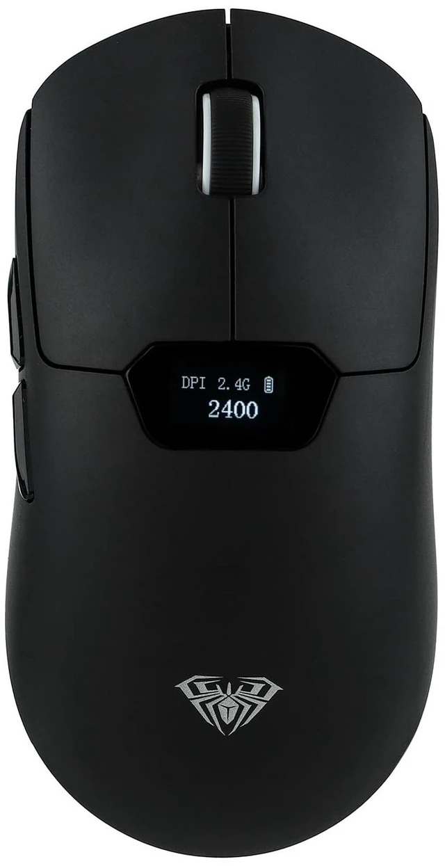 Main image of Aula SC390 Lightweight Gaming Mouse with Display Screen | 2.4G/USB-C/BT Wireless Mouse w/ 400mAh Battery, Adjustable 20,000 DPI, 1000 Polling Rate, PAW3311 Sensor, for Win/Mac (Black)