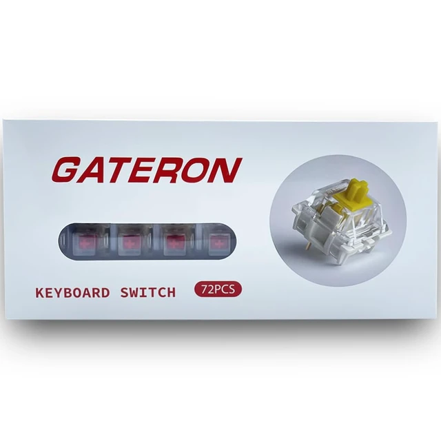 Alt view image 6 of 6 - Gateron G White Pro 3.0 Switches,5-Pin Pre Lubed RGB SMD Linear Switches for MX Gaming Mechanical Keyboard (G Pro 3.0,White,72PCS)