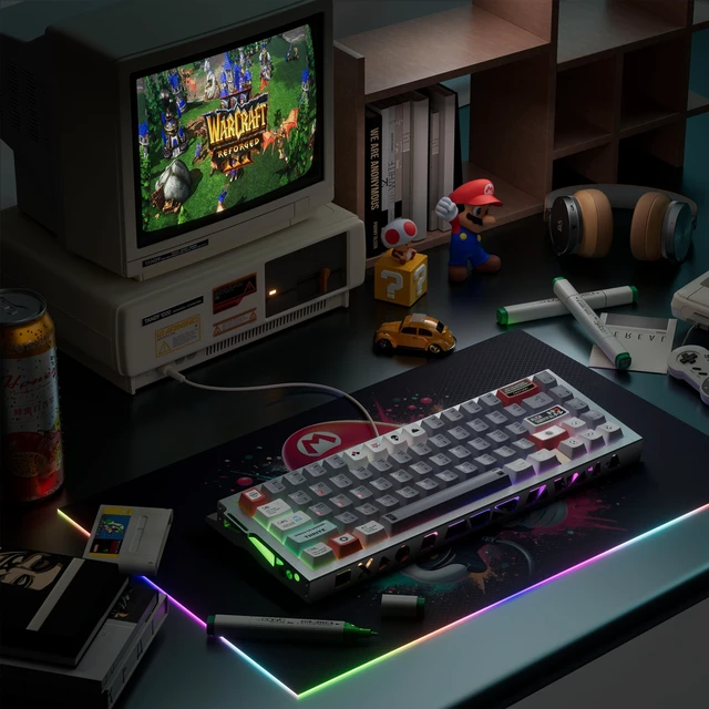 Alt view image 7 of 7 - KY67 Pro Gaming Keyboard, 65% RGB Hall Effect Keyboard, 67 Keys with Gateron Magnetic Switches, Rapid Trigger, Adjustable Actuation