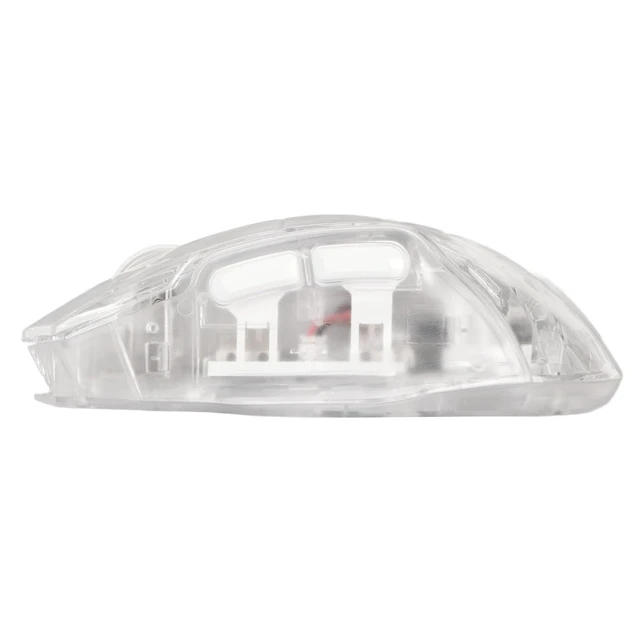 Alt view image 3 of 7 - Transparent Gaming Mouse, 3-Mode (USB/2.4G/Bluetooth) Wireless RGB Mouse with 5 Adjustable DPI (1200-3600), 7 Silent s, for PC, Laptop, Tablet, Smart TV - White