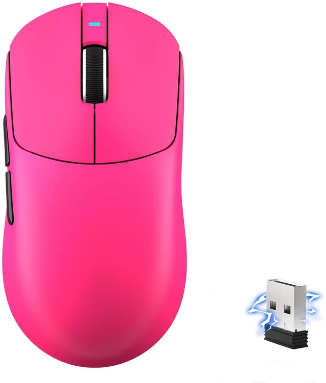 Main image of Shark X8 Plus Wireless Gaming Mouse,Tri-Mode Connection,40000 DPI Ultra Lightweight,PAW3395PRO Sensor,150h Battery Life,5 programmable Buttons for Windows/Mac/Linux/XP-Red
