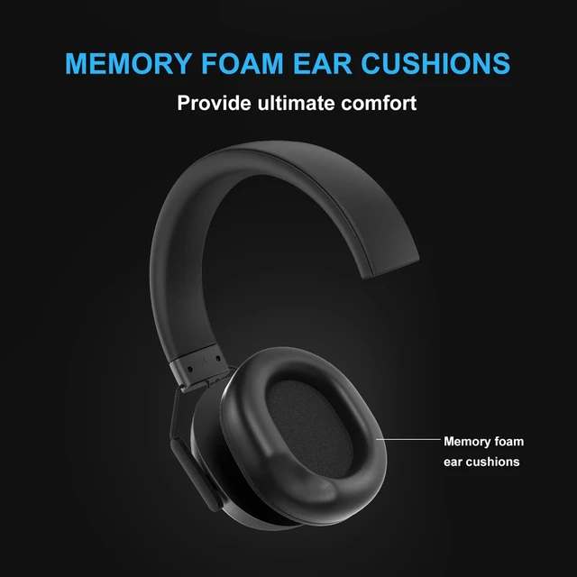 Alt view image 5 of 7 - BA-68 Gaming Headset for PC, PS4, PS5, Xbox, Lightweight Over-Ear Headphone with mic, 50MM Dynamic Drivers, 3.5mm Audio Jack, Soft Memory Foam Cushion, Removable Microphone