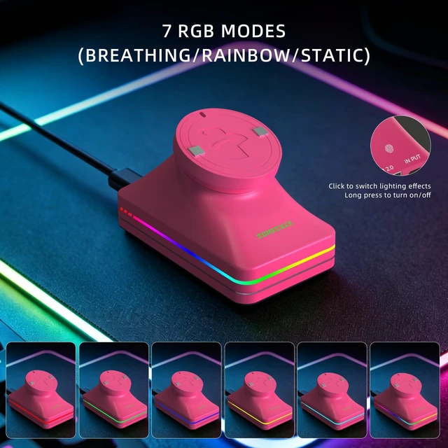 Alt view image 4 of 7 - Charging Dock with RGB Lighting | Compatible with Logitech G Pro X Superlight 5/4/3/2/1, G502, G502X, G703, G903, G403 (Pink)
