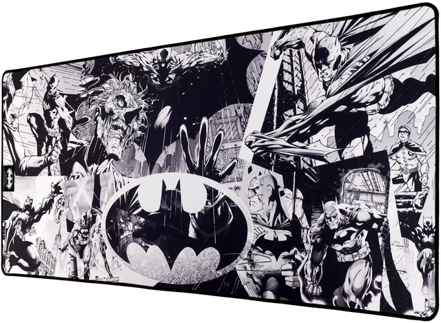 Main image of Batman Mouse Pad XXL 35x15 in Gaming Desk Mat Extra Large | DC Comics Batman officially licensed, Gaming mousepad 90x40 cm, Non-slip rubber base, Extended surface