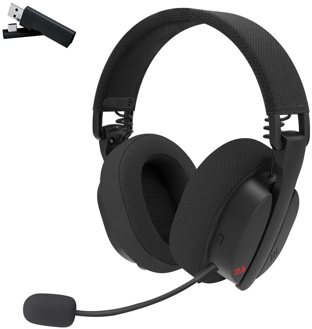 Main image of H888 Wireless Gaming Headset with 7.1 Surround Sound, Tri-Mode Gaming Headphones, 168G Lightweight Design - Detachable Mic - 40MM Driver Soft Memory Foam Padding Gamer Headset for PC, Black
