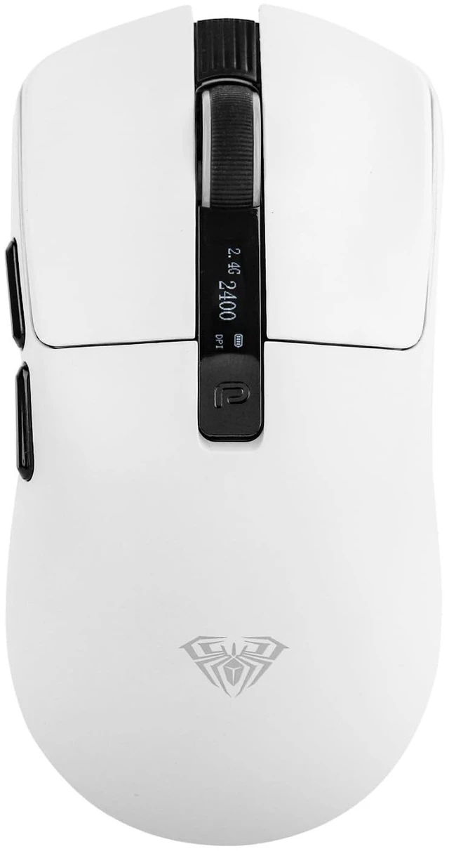 Main image of Aula SC590 PRO Gaming Mouse with Display Screen, 2.4G/USB-C/BT | Wireless Mouse with 500mAh Battery, Adjustable 20,000 DPI & 1000 Polling Rate, PAW3311 Sensor, for Win/Mac/Gaming (White)