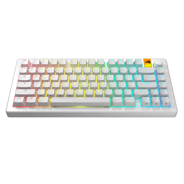 Alt view image 2 of 7 - Gaming - GPBT Backlit Keycaps (White) Translucent Shine Through Legends, Fits 100%, 75% 65% 60% Custom Mechanical Gaming Keyboards, Fits ANSI, ISO, Windows & macOS, English (US)