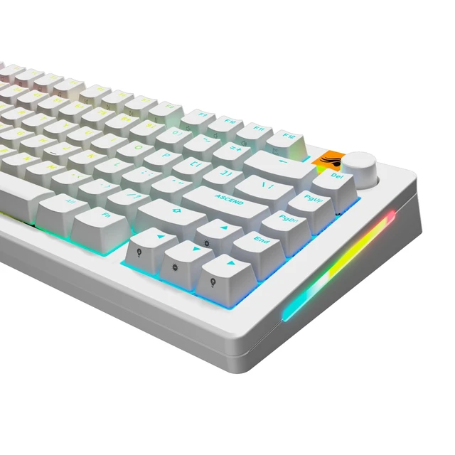 Alt view image 3 of 7 - Gaming - GPBT Backlit Keycaps (White) Translucent Shine Through Legends, Fits 100%, 75% 65% 60% Custom Mechanical Gaming Keyboards, Fits ANSI, ISO, Windows & macOS, English (US)