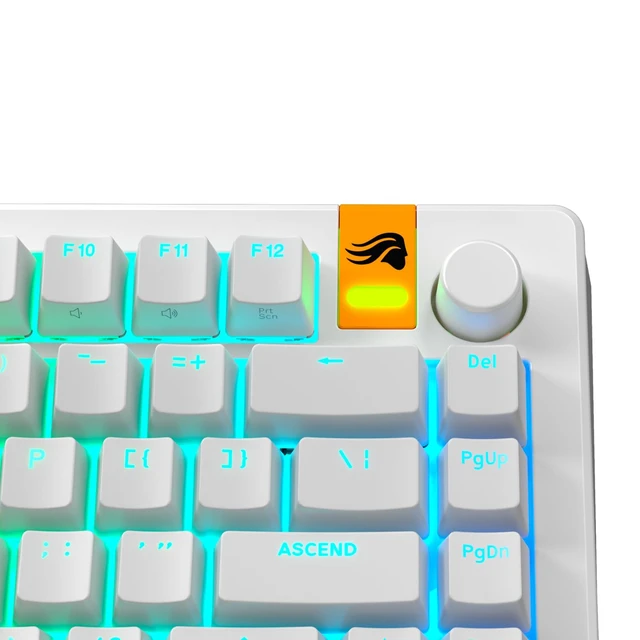 Alt view image 7 of 7 - Gaming - GPBT Backlit Keycaps (White) Translucent Shine Through Legends, Fits 100%, 75% 65% 60% Custom Mechanical Gaming Keyboards, Fits ANSI, ISO, Windows & macOS, English (US)