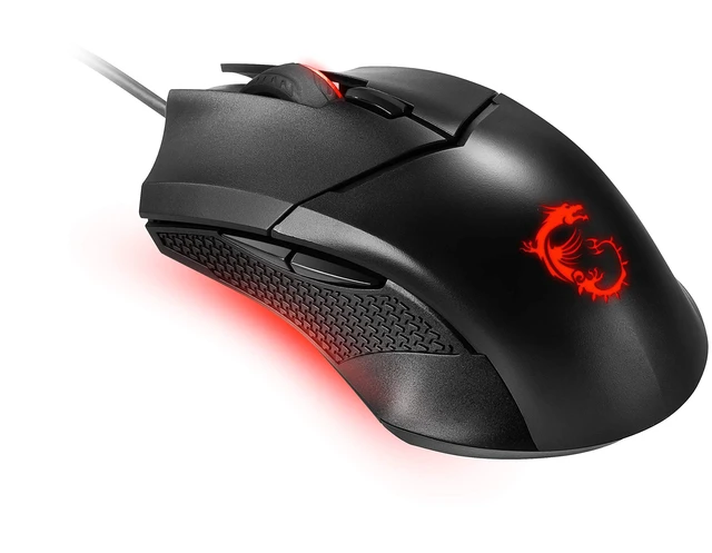 Alt view image 3 of 6 - Clutch GM08 - USB Symmetrical Gaming Mouse, Red LED, Optical Sensor PAW 3519 (4200 DPI), Switch up to 10 mln Clicks, Adjustable Weight System, Black