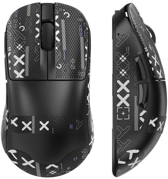 Main image of Magic-Refiner AJ199 Lightweight Wireless Gaming Mouse,Tri-Mode(2.4G/Wired/BT),24K DPI,PAW3311 Optical Sensor,1000Hz Polling Rate,600mAh,49g Ergonomic Mice for Mid-Large Hands-Black&Sticker