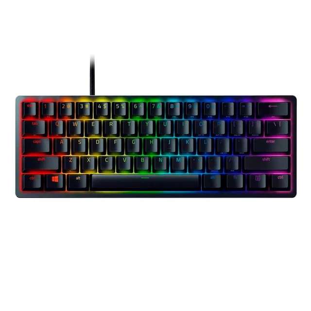 Alt view image 2 of 7 - Huntsman Mini 60% Gaming Keyboard: Fastest Keyboard Switches Ever - Linear Optical Switches - Chroma RGB Lighting - PBT Keycaps - Onboard Memory - Classic Black